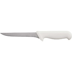 Faca para desossa 6" lâmina reta estreita em aço inox BKW104-6 com cabo branco STARRETT