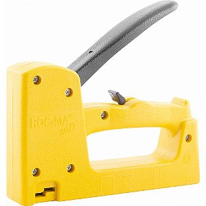 Grampeador/pinador manual 80F amarelo ROCAMA