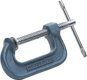 Grampo sargento 3" tipo C ferro fundido com fuso e alavanca em aço 1020 GF-3 MARCON