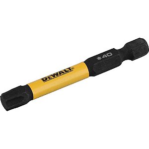 Jogo de bits ponteiras hexalobular com encaixe de 1/4" T40 x 56mm Flextorq 3.0 DEWALT