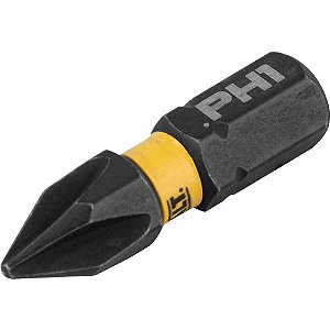 Jogo de bits ponteiras phillips com encaixe de 1/4" PH1 x 25mm Flextorq 3.0 DEWALT