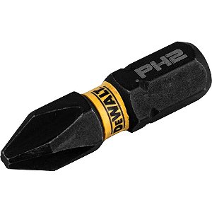 Jogo de bits ponteiras phillips com encaixe de 1/4" PH2 x 25mm Flextorq 3.0 DEWALT