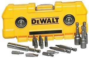 Jogo de bits/ponteiras com 15 peças DEWALT