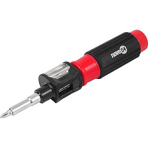 Jogo de bits/ponteiras com 7 peças encaixe sextavado 1/4"- 6,35mm NOVE54