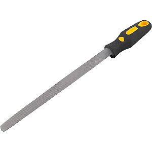 Lima triangular bastarda 10" com cabo encartelada VONDER