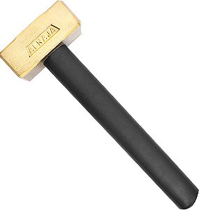 Marreta de bronze de 3kg com cabo de fibra emborrachado antifaiscante ALNAJA