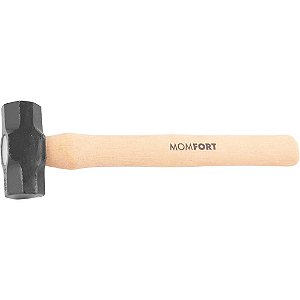 Marreta oitavada 0,5kg com cabo de madeira MOMFORT