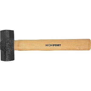 Marreta oitavada 1,5kg com cabo de madeira MOMFORT