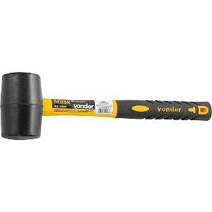 Martelo de borracha 45mm cabo em fibra preto VONDER