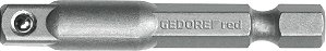 Adaptador para soquete macho x macho 1/4" para 1/4" 50mm R47100009 GEDORE RED