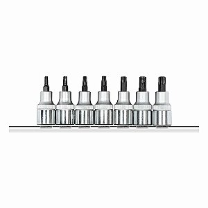 Jogo de soquetes hexalobular encaixe de 1/2" 7 peças R62458107 GEDORE RED