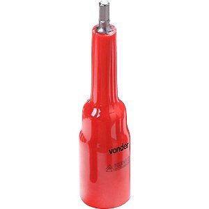 Soquete isolado ponta hexagonal encaixe de 1/2" 6mm IEC60900 VONDER