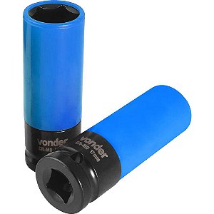 Soquete sextavado de impacto encaixe 1/2" 17mm para roda de liga leve VONDER