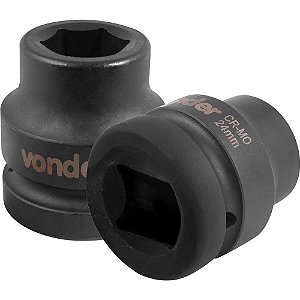 Soquete sextavado de impacto encaixe de 1" x 24,0mm VONDER