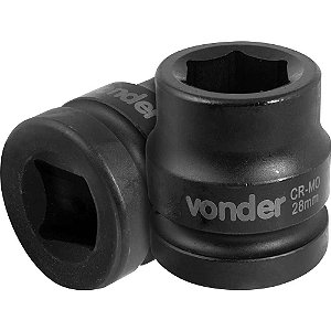 Soquete sextavado de impacto encaixe de 1" x 28,0mm VONDER