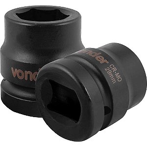 Soquete sextavado de impacto encaixe de 1" x 29,0mm VONDER