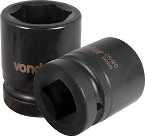 Soquete sextavado de impacto encaixe de 1" x 36,0mm VONDER