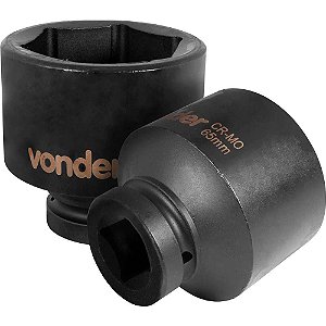 Soquete sextavado de impacto encaixe de 1" x 65,0mm VONDER