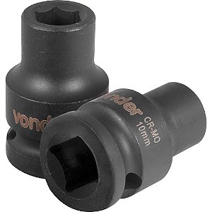 Soquete sextavado de impacto encaixe de 1/2" x 10,0mm VONDER