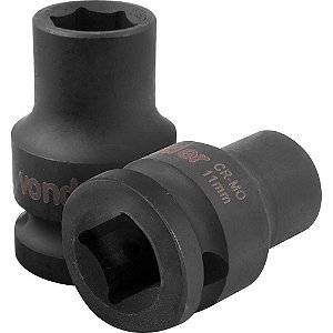 Soquete sextavado de impacto encaixe de 1/2" x 11,0mm VONDER