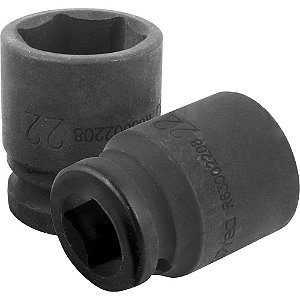Soquete sextavado de impacto encaixe de 1/2" x 22,0mm R63002206 GEDORE RED