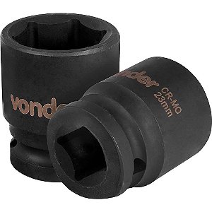 Soquete sextavado de impacto encaixe de 1/2" x 23,0mm VONDER