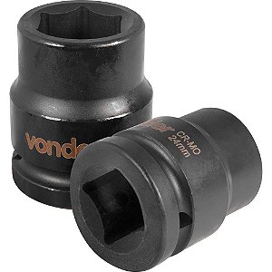 Soquete sextavado de impacto encaixe de 3/4" x 24,0mm VONDER