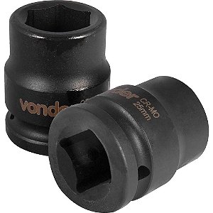 Soquete sextavado de impacto encaixe de 3/4" x 25,0mm VONDER