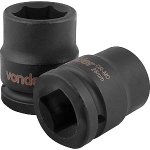 Soquete sextavado de impacto encaixe de 3/4" x 26,0mm VONDER