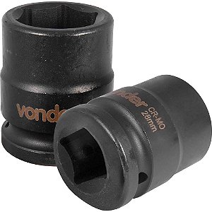 Soquete sextavado de impacto encaixe de 3/4" x 28,0mm VONDER