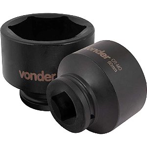 Soquete sextavado de impacto encaixe de 3/4" x 60,0mm VONDER