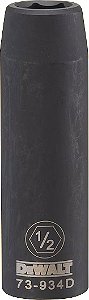 Soquete sextavado de impacto longo encaixe 1/2" 1/2" DWMT73934OSP DEWALT