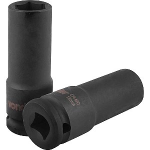 Soquete sextavado longo de impacto 18mm encaixe de 1/2" VONDER