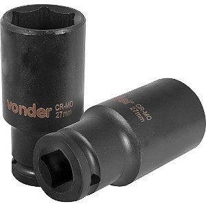 Soquete sextavado longo de impacto 27mm encaixe de 1/2" VONDER