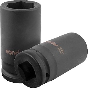 Soquete sextavado longo de impacto 30mm encaixe de 3/4" VONDER