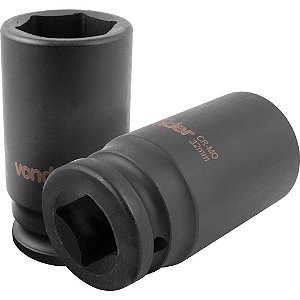 Soquete sextavado longo de impacto 32mm encaixe de 3/4" VONDER
