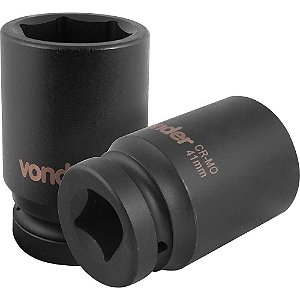 Soquete sextavado longo de impacto 41mm encaixe de 1" VONDER