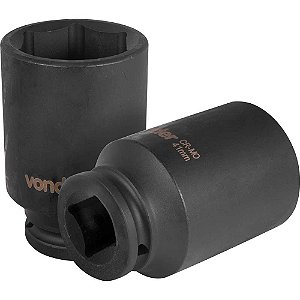 Soquete sextavado longo de impacto 41mm encaixe de 3/4" VONDER
