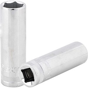 Soquete sextavado longo encaixe 1/2" 17mm ST13408SC SATA