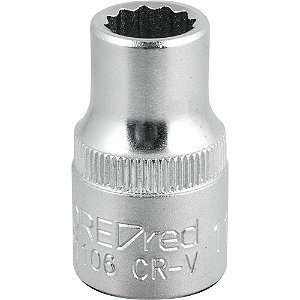Soquete estriado com encaixe de 1/2" 11mm GEDORE RED