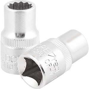 Soquete estriado com encaixe de 1/2" 12mm GEDORE RED