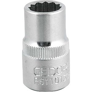Soquete estriado com encaixe de 1/2" 13mm GEDORE RED