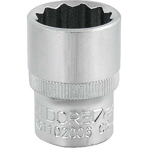 Soquete estriado com encaixe de 1/2" 20mm GEDORE RED