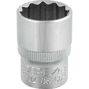 Soquete estriado com encaixe de 1/2" 21mm GEDORE RED
