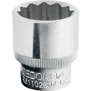 Soquete estriado com encaixe de 1/2" 26mm GEDORE RED