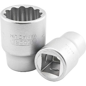 Soquete estriado com encaixe de 3/4" 19mm GEDORE
