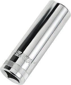 Soquete estriado longo com encaixe de 1/2" 12mm ST13812 SATA