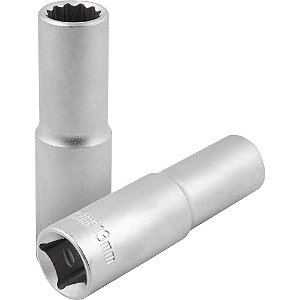 Soquete estriado longo com encaixe de 1/2" 13mm VONDER