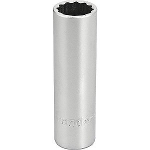 Soquete estriado longo com encaixe de 1/2" 14mm VONDER