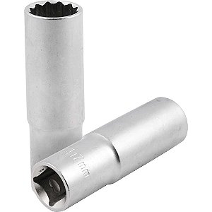 Soquete estriado longo com encaixe de 1/2" 17mm VONDER